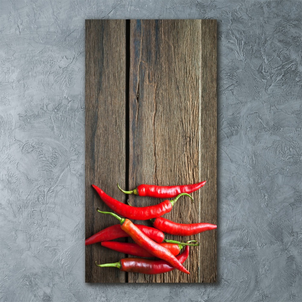 Print on acrylic glass Chilli peppers