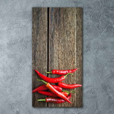 Print on acrylic glass Chilli peppers