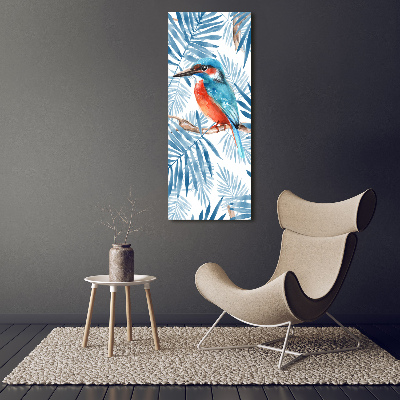 Acrylic wall art Birds and leaves