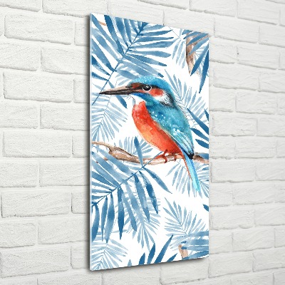 Acrylic wall art Birds and leaves