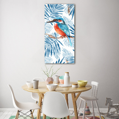 Acrylic wall art Birds and leaves