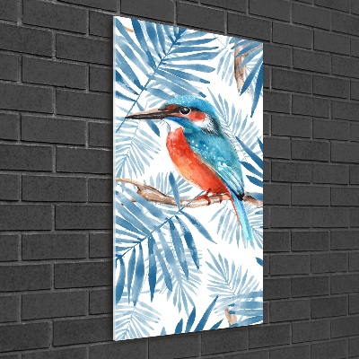 Acrylic wall art Birds and leaves