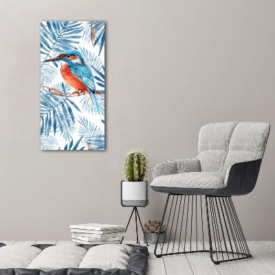 Acrylic wall art Birds and leaves