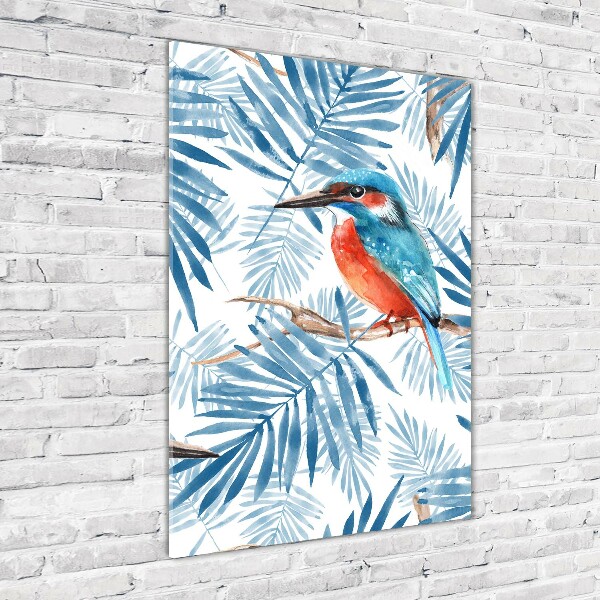 Acrylic wall art Birds and leaves