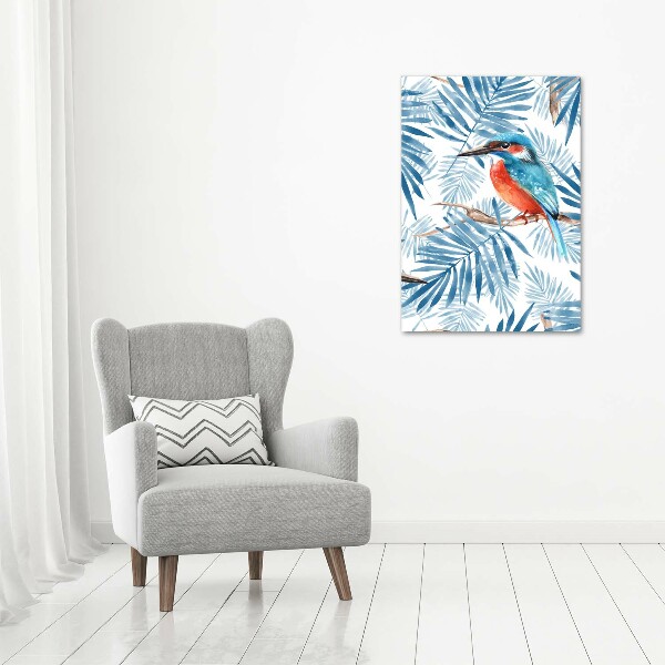 Acrylic wall art Birds and leaves