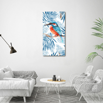 Acrylic wall art Birds and leaves