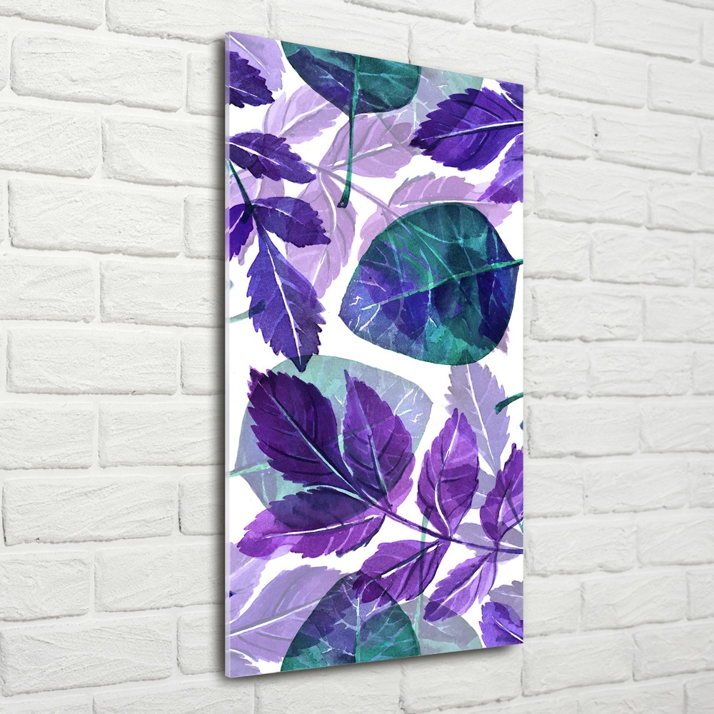 Acrylic print Leaves