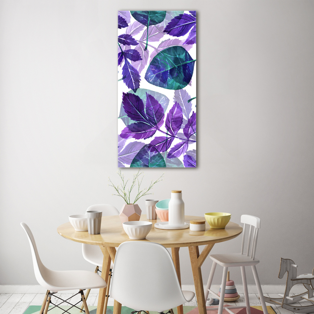 Acrylic print Leaves