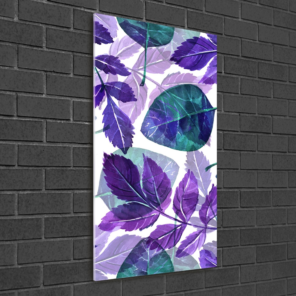 Acrylic print Leaves