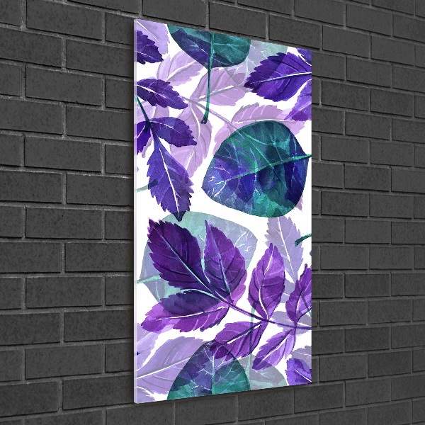 Acrylic print Leaves