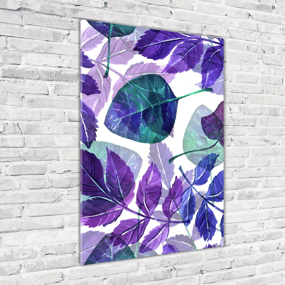 Acrylic print Leaves