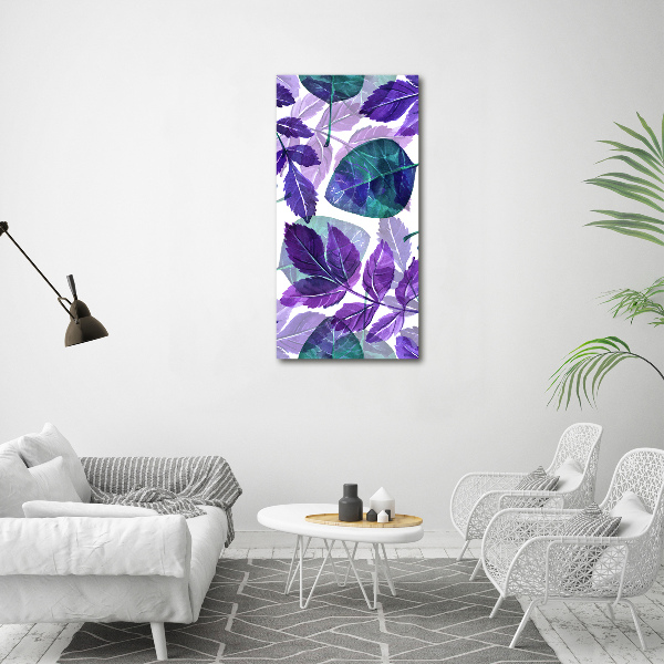 Acrylic print Leaves