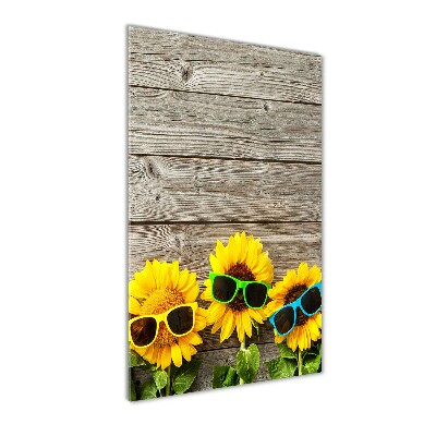 Print on acrylic Sunflowers glasses