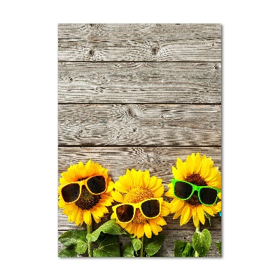 Print on acrylic Sunflowers glasses