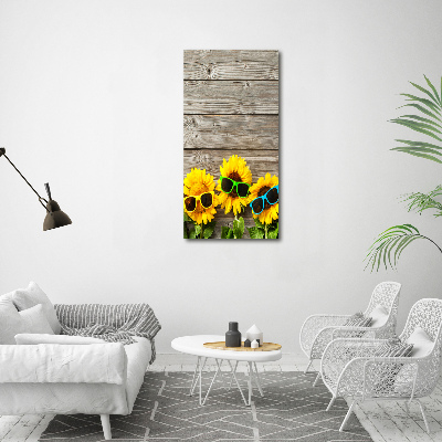 Print on acrylic Sunflowers glasses