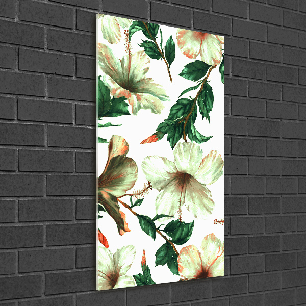 Print on acrylic glass Hibiscus