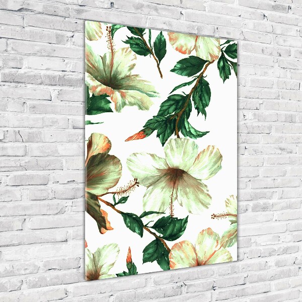 Print on acrylic glass Hibiscus