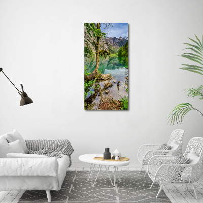 Wall art acrylic Lake in the mountains