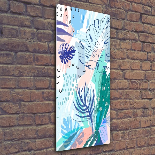 Print on acrylic glass Tropical leaves