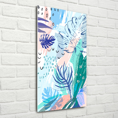 Print on acrylic glass Tropical leaves