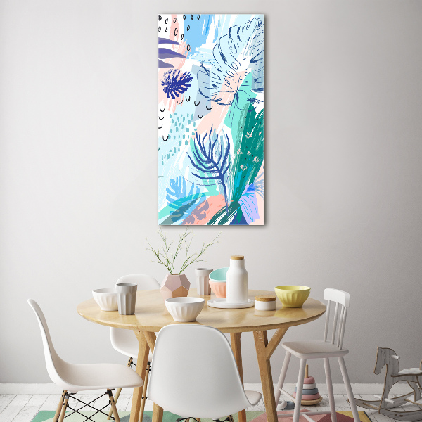 Print on acrylic glass Tropical leaves