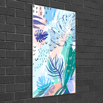 Print on acrylic glass Tropical leaves