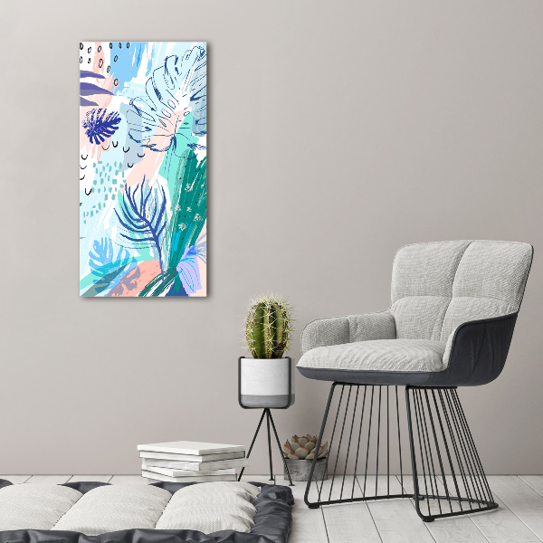 Print on acrylic glass Tropical leaves