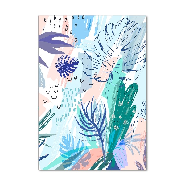 Print on acrylic glass Tropical leaves