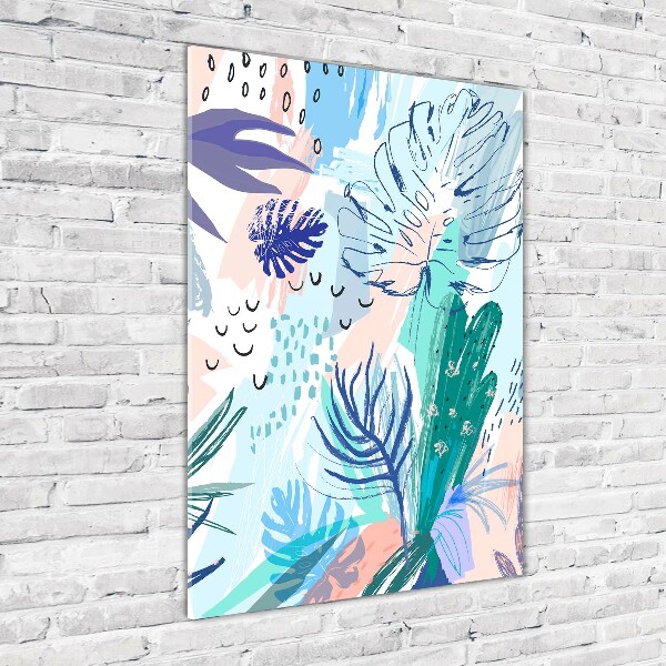 Print on acrylic glass Tropical leaves