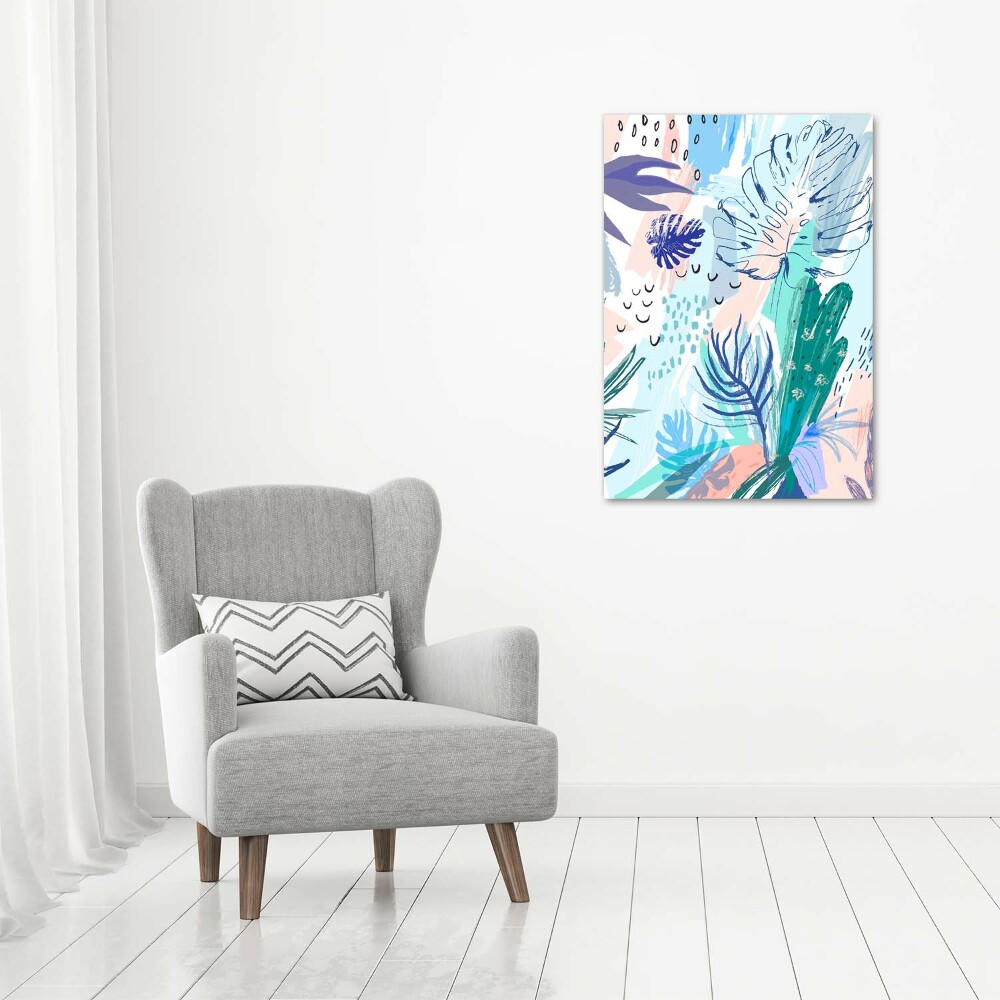 Print on acrylic glass Tropical leaves