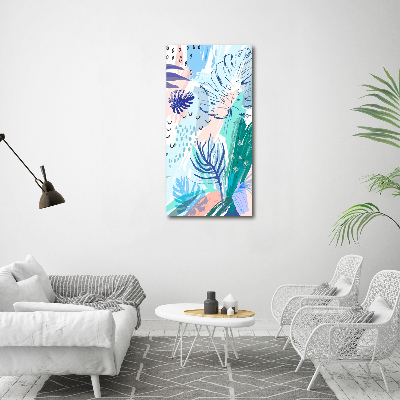 Print on acrylic glass Tropical leaves