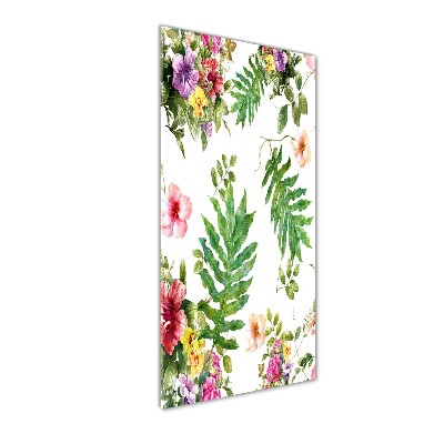 Print on acrylic Tropical flowers