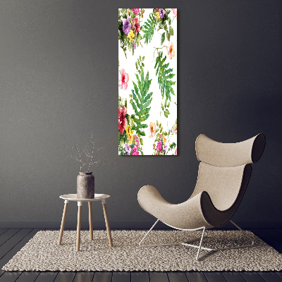 Print on acrylic Tropical flowers