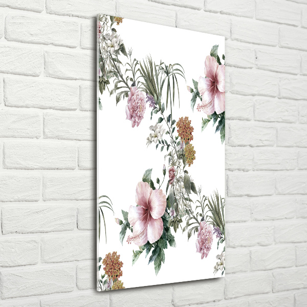 Print on acrylic Tropical flowers