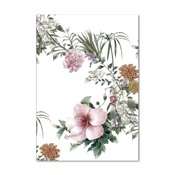 Print on acrylic Tropical flowers