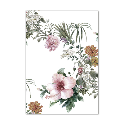 Print on acrylic Tropical flowers