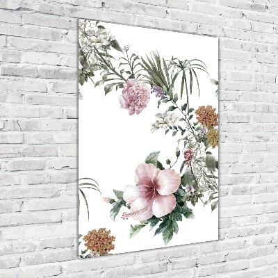 Print on acrylic Tropical flowers