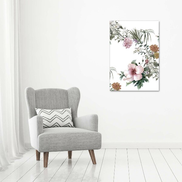 Print on acrylic Tropical flowers