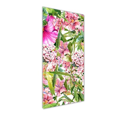 Acrylic print Tropical flowers