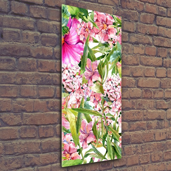 Acrylic print Tropical flowers