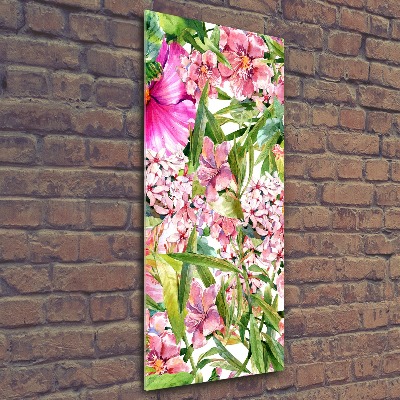 Acrylic print Tropical flowers