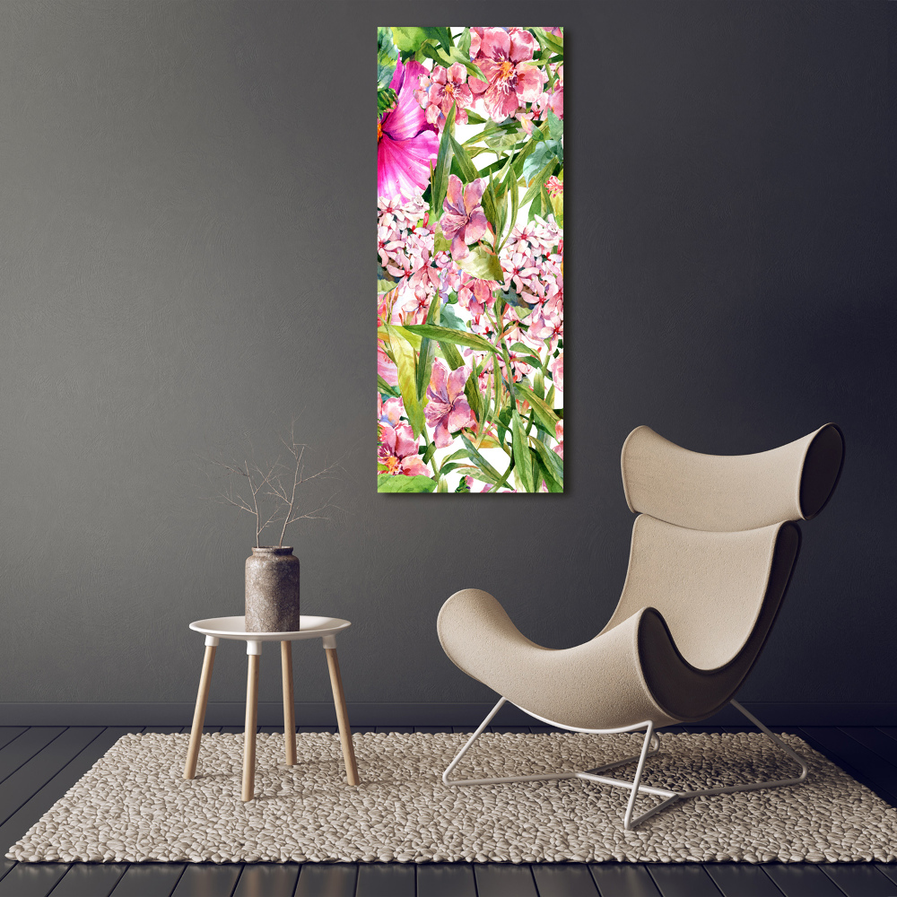 Acrylic print Tropical flowers