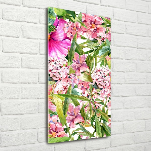 Acrylic print Tropical flowers