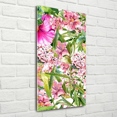 Acrylic print Tropical flowers