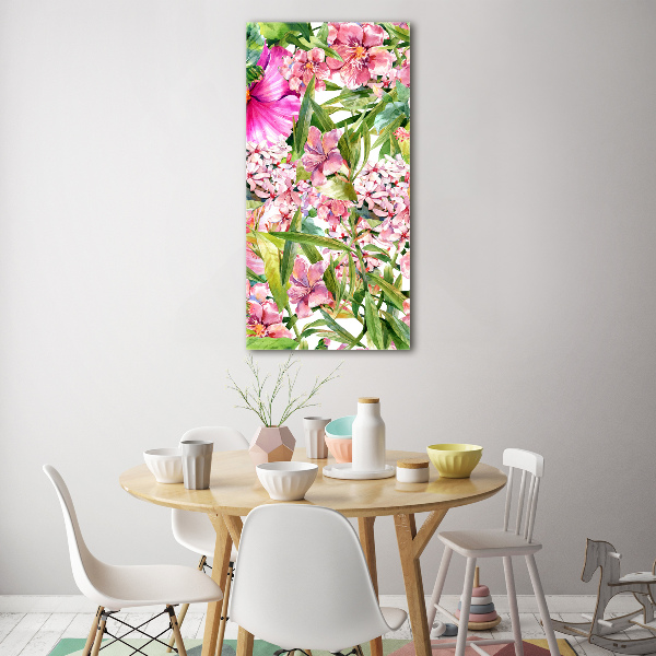 Acrylic print Tropical flowers