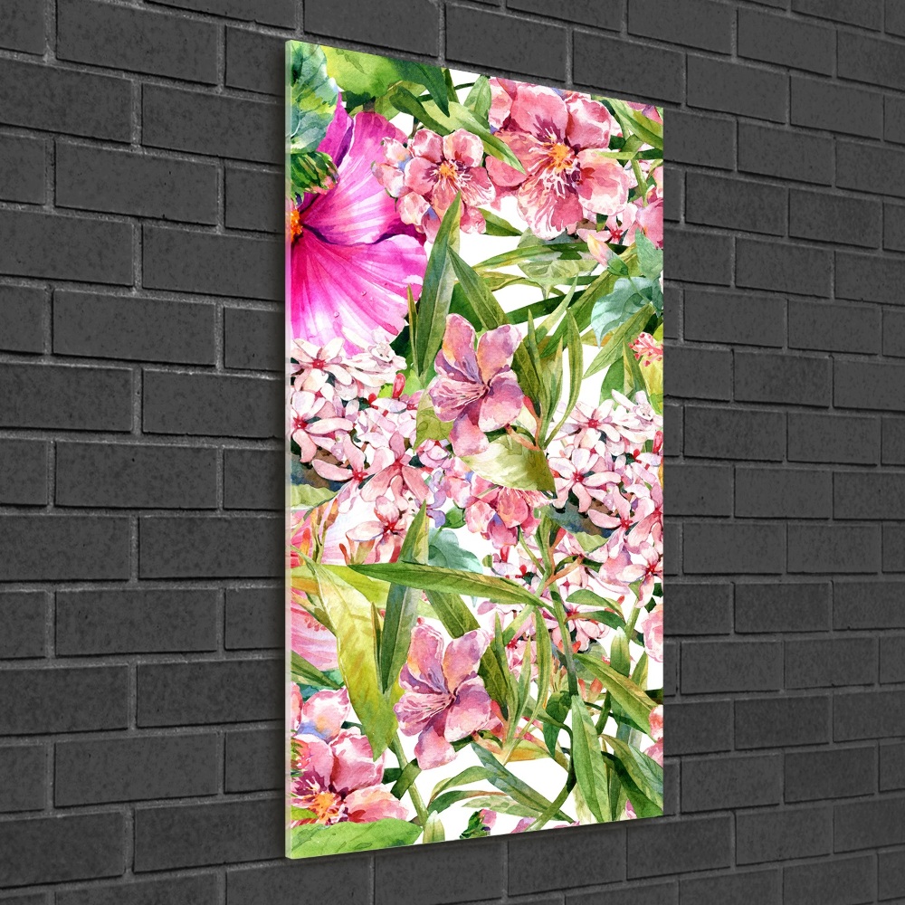 Acrylic print Tropical flowers