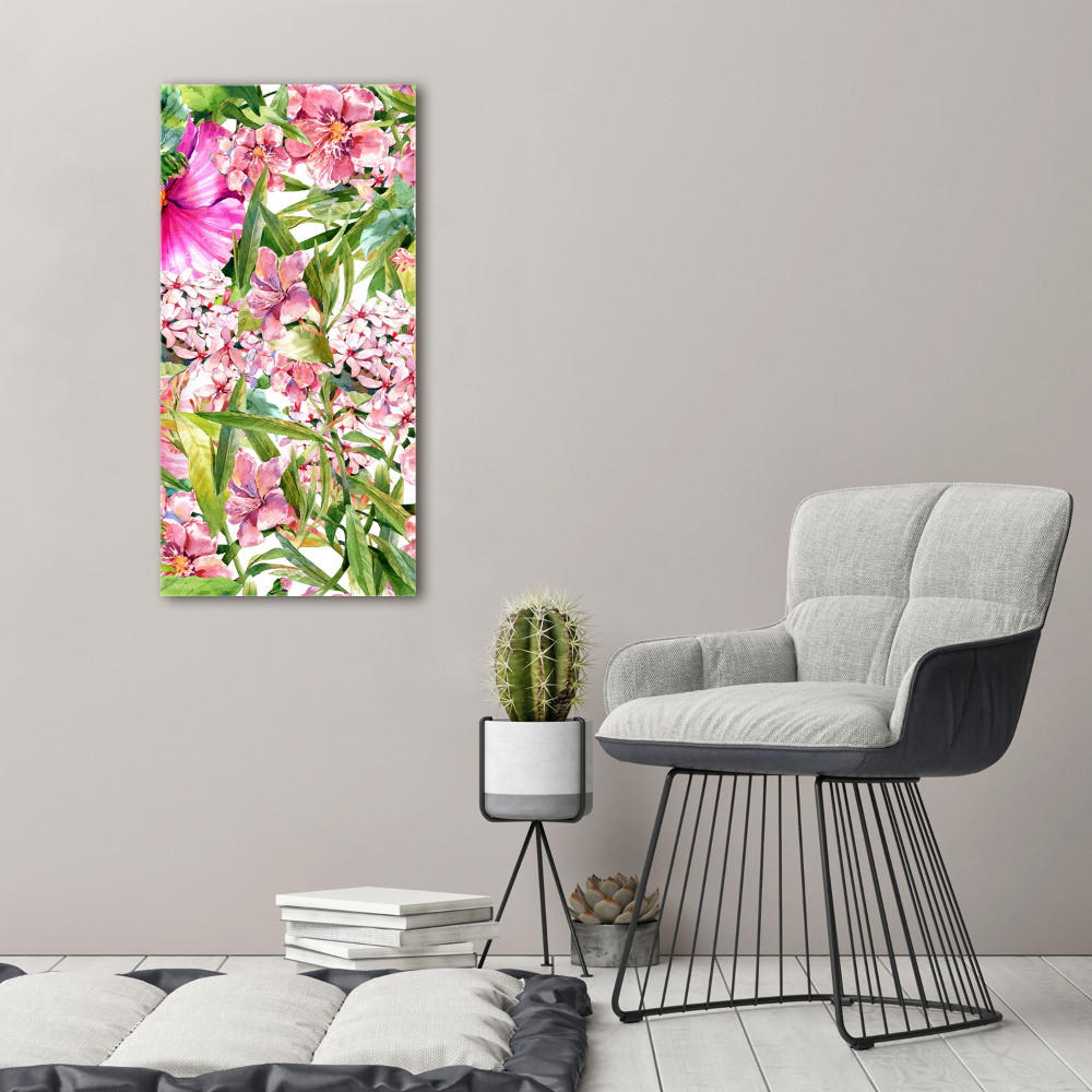 Acrylic print Tropical flowers