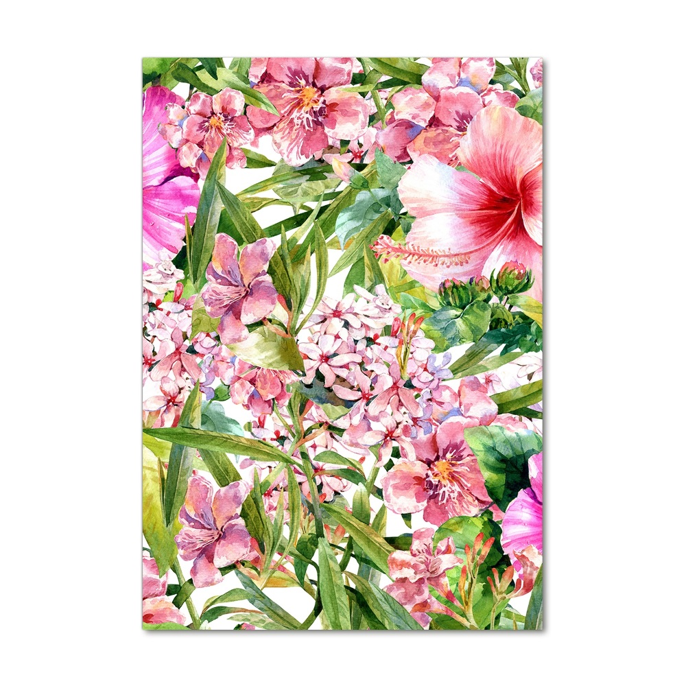 Acrylic print Tropical flowers