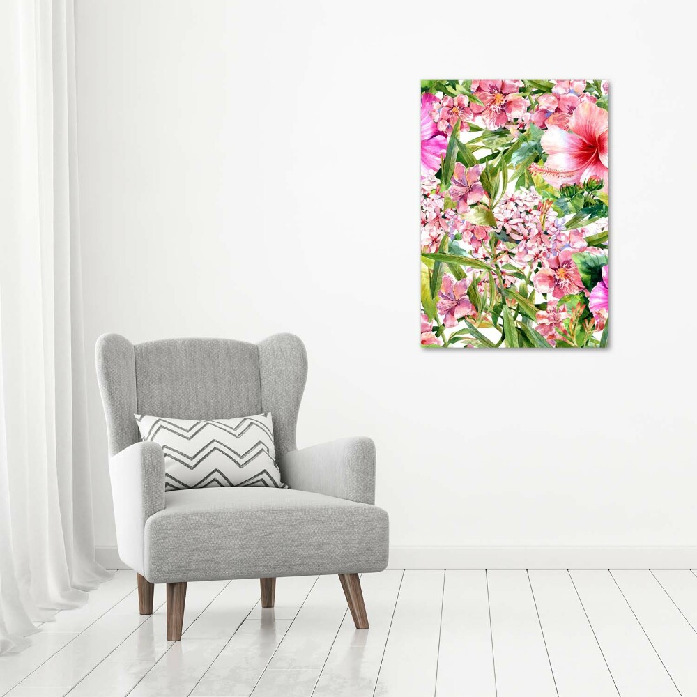 Acrylic print Tropical flowers