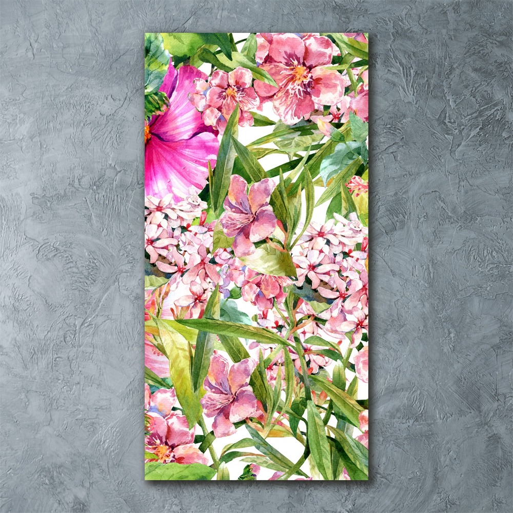 Acrylic print Tropical flowers